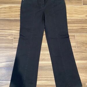 Victoria's Secret London Jean Chino Stretch Christie Fit Flare Black 8 Short
